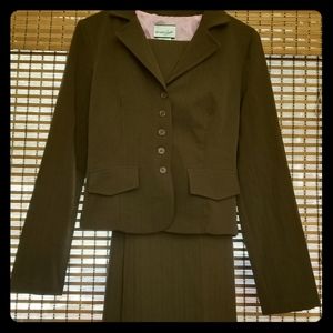 Womans 2pc Brown striped suit